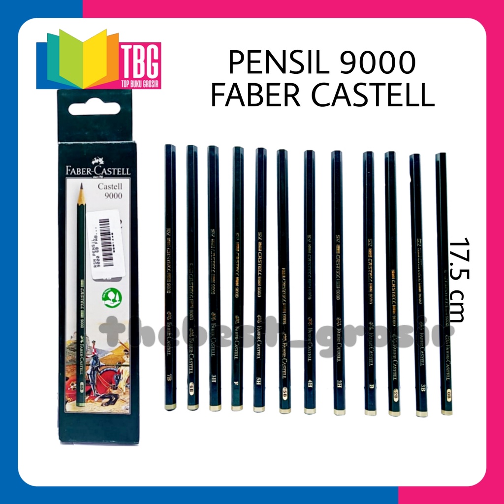 

1 PCS PENSIL 9000 FABER CASTELL / PENSIL UJIAN / PENSIL RAUT / PENSIL 2B / PENCIL FABER