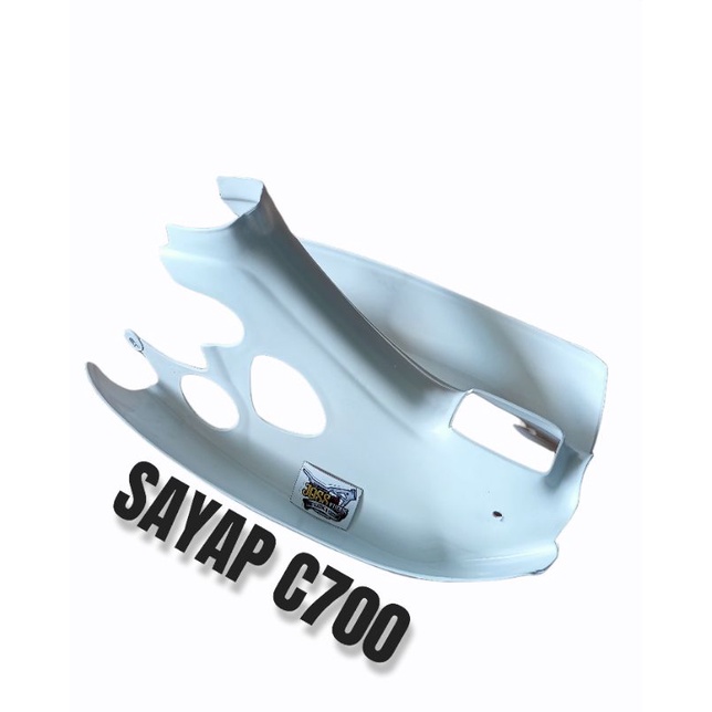 sayap dek c70 super cub legshield putih honda supercup c700 c800 sayap dek c700 supercub cover bodi 