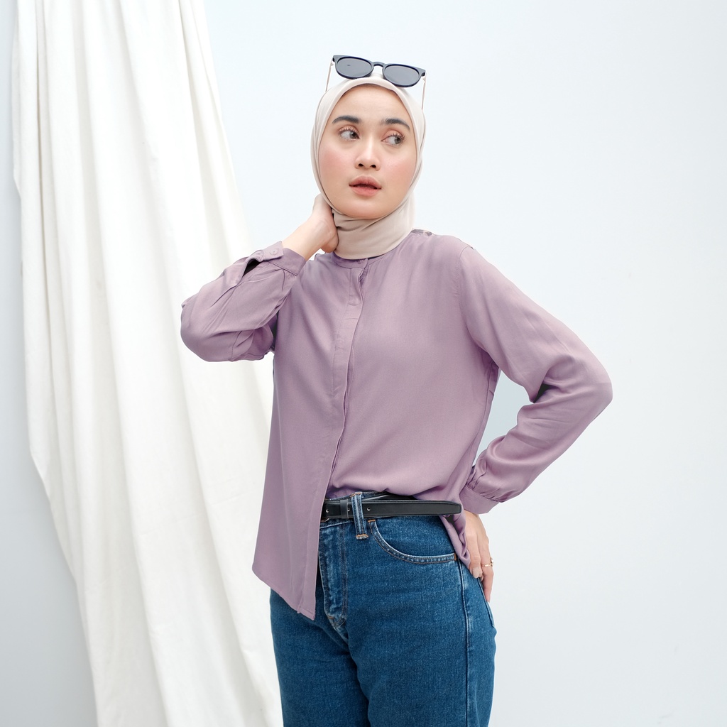 Augie - Moira Shirt Ecotwill Kemeja Polos Rayon Twill Premium