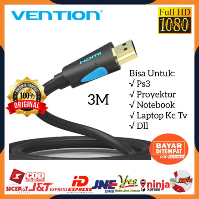 [COD] KABEL VENTION KABEL HDMI KE HDMI TO HDMI M02 V2.0 ULTRA HD 4K UNTUK LAPTOP PS3 KE TV PROYEKTOR
