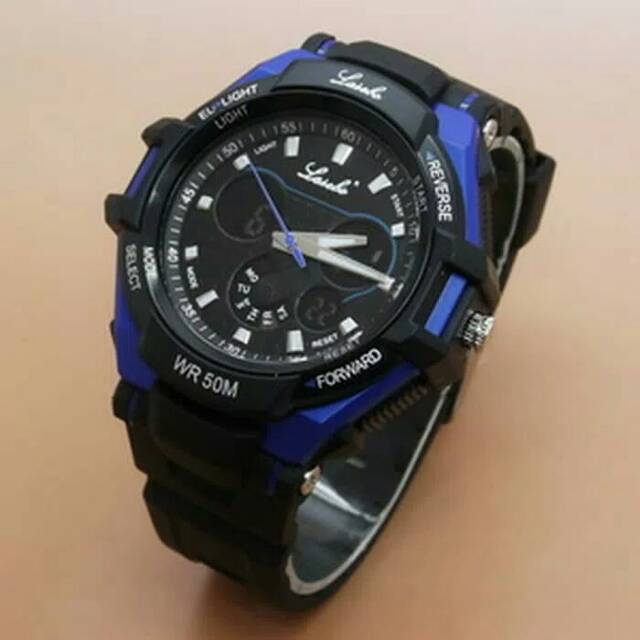 Jam Tangan Pria Lasebo Original Sporty Rubber LSB865 Series