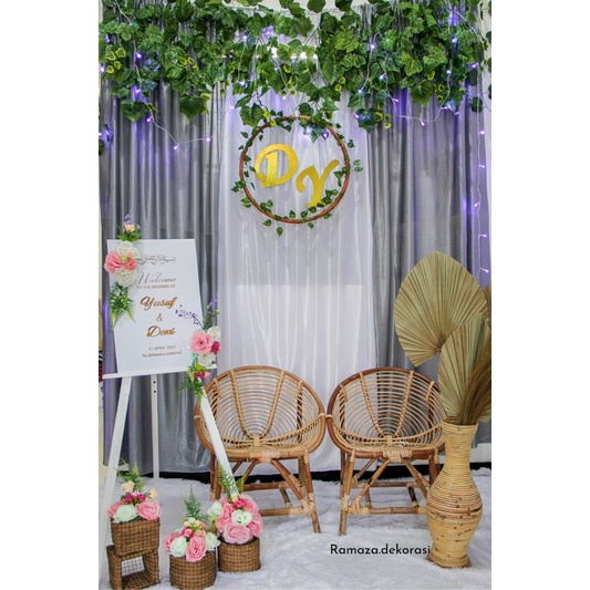 Dekorasi lamaran backdrop VARIASI/Dekorasi lamaran/akadnikah