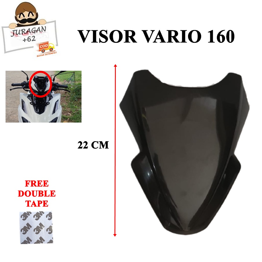 VISOR VARIO 125 150 160 ABS CBS LED ESP WINDSHIELD WIND SHIELD