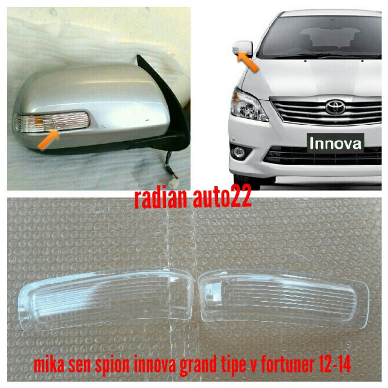 mika kaca lampu sen spion innova fortuner
