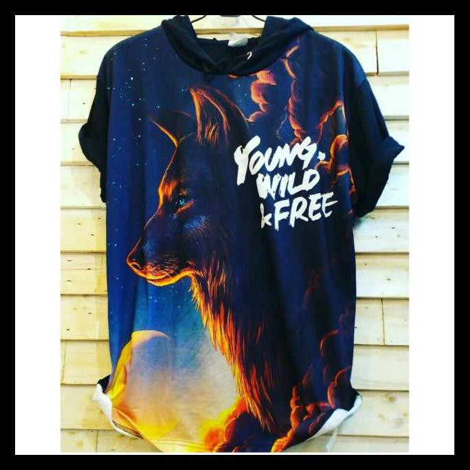 Habisin Stok Baju Kaos Hoodie Printing 3D Bangkok Thailand Wolf Serigala Fullprint Full Print Spoon