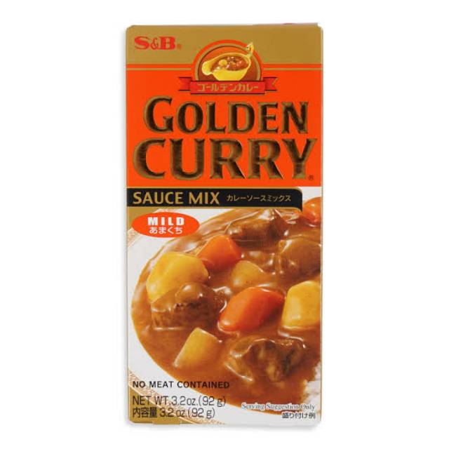 

s&b golden curry sauce mix 92g