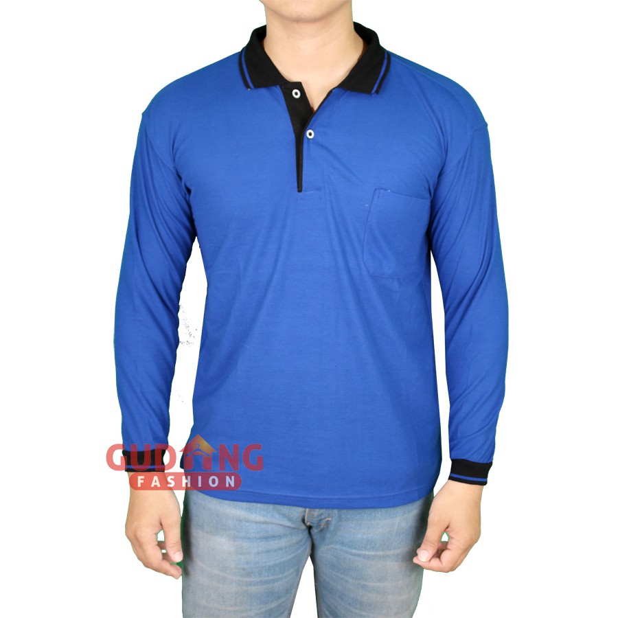 Polo Shirt Pria Lengan Panjang PLS 44