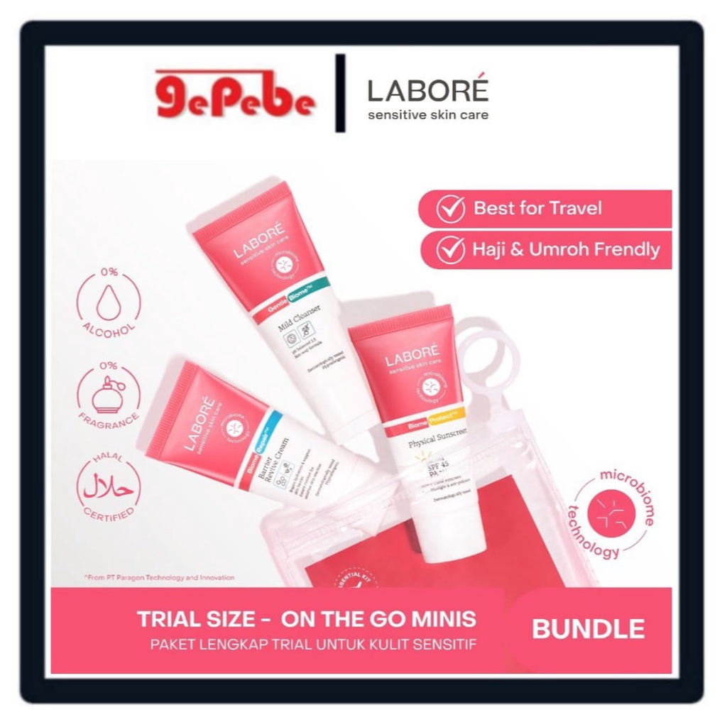 Labore Sensitive Skin Care On-The-Go Minins- Trial Kit