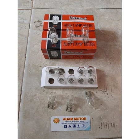 Bohlam lampu rem lampu malam calya sigra 12 v Stanleey tipe T20 Terjangkau