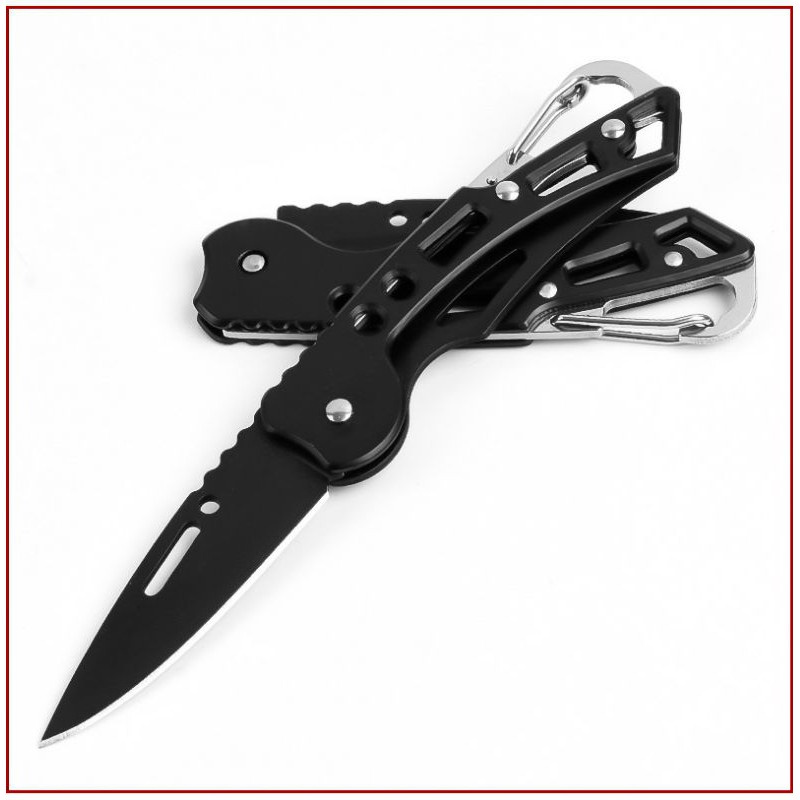 PISAU LIPAT MINI OUTDOOR / PISAU BUSHCRAFT STAINLESS STELL / PISAU SURVIVAL / PISAU CARABINER