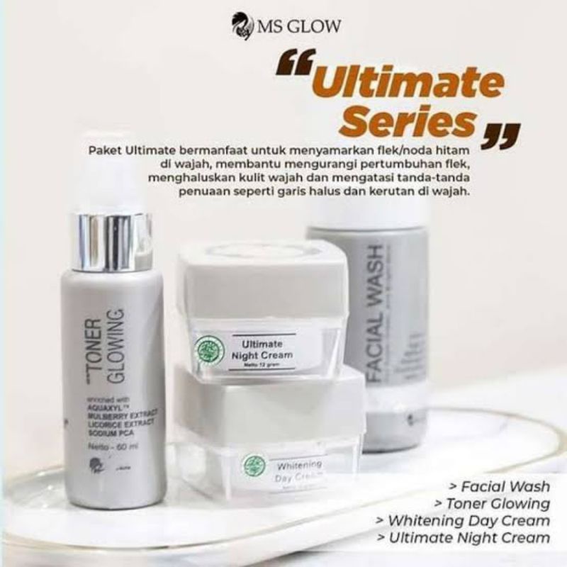 MS GLOW PAKET ULTIMATE SERIES KECANTIKAN ORIGINAL / PAKET ULTIMATE MS GLOW
