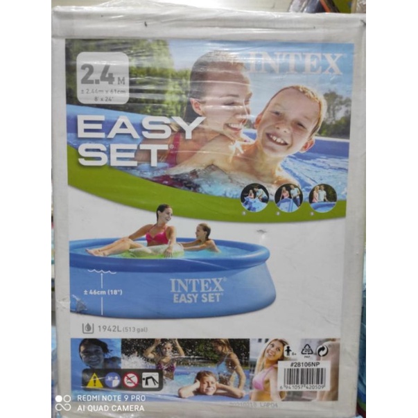 kolam renang anak merk intex tiup atas tanpa filter
