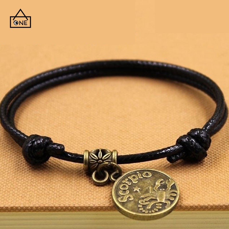 COD❤Gelang Zodiak Konstelasi Rasi Bintang Astrologi Perbintangan Horoskop Bracelet Tidak ada A one