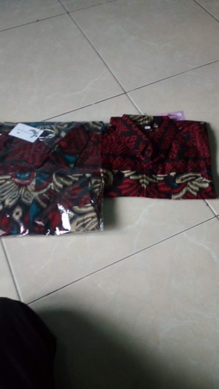 Couple Batik Ayah Anak Motif Kecubung Size Anak Terlengkap