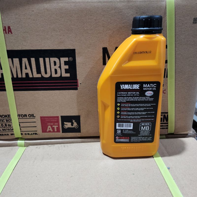 Oli Yamalube Oil Mesin Motor Matic 20W-40 0.8L 800ML Perdus 1 dus isi 24 Botol