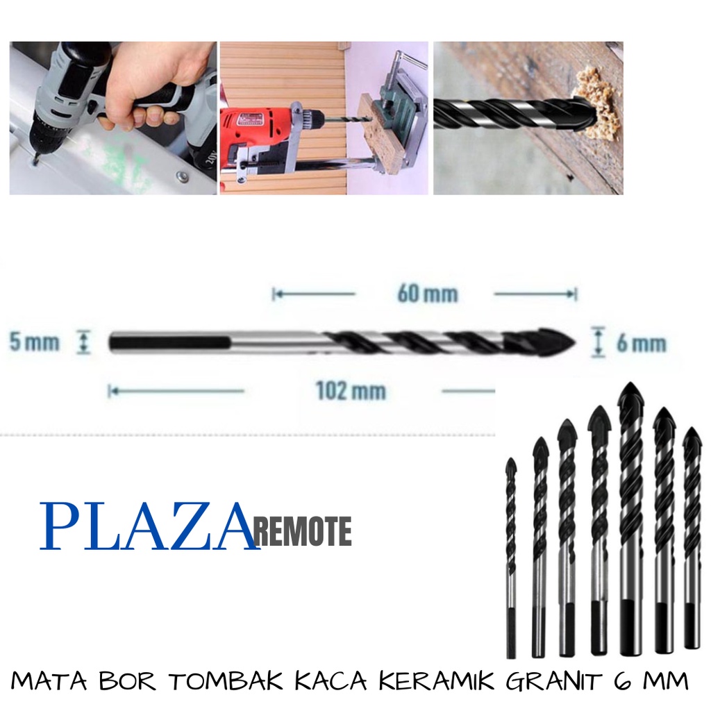 MATA BOR TOMBAK KACA POSELEN GRANIT MARNET DRILL BIT 4 - 12 MM