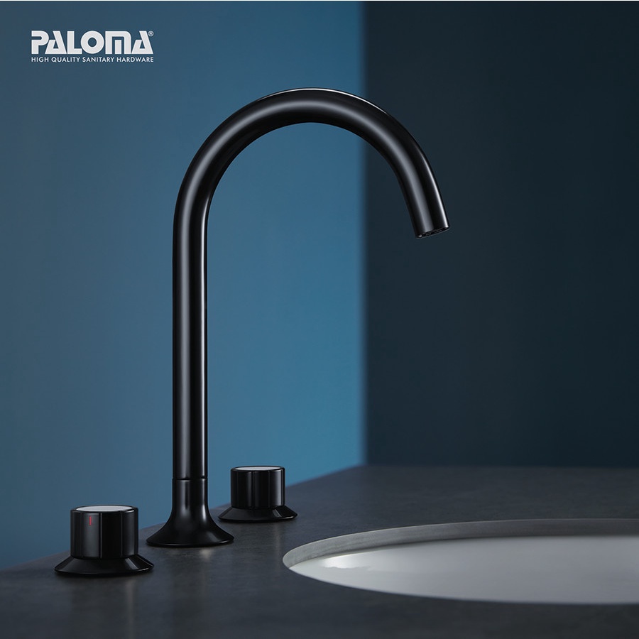 PALOMA FCP 9336 Keran Mixer Wastafel Cuci Tangan Panas Dingin Kran Air BLACK HITAM