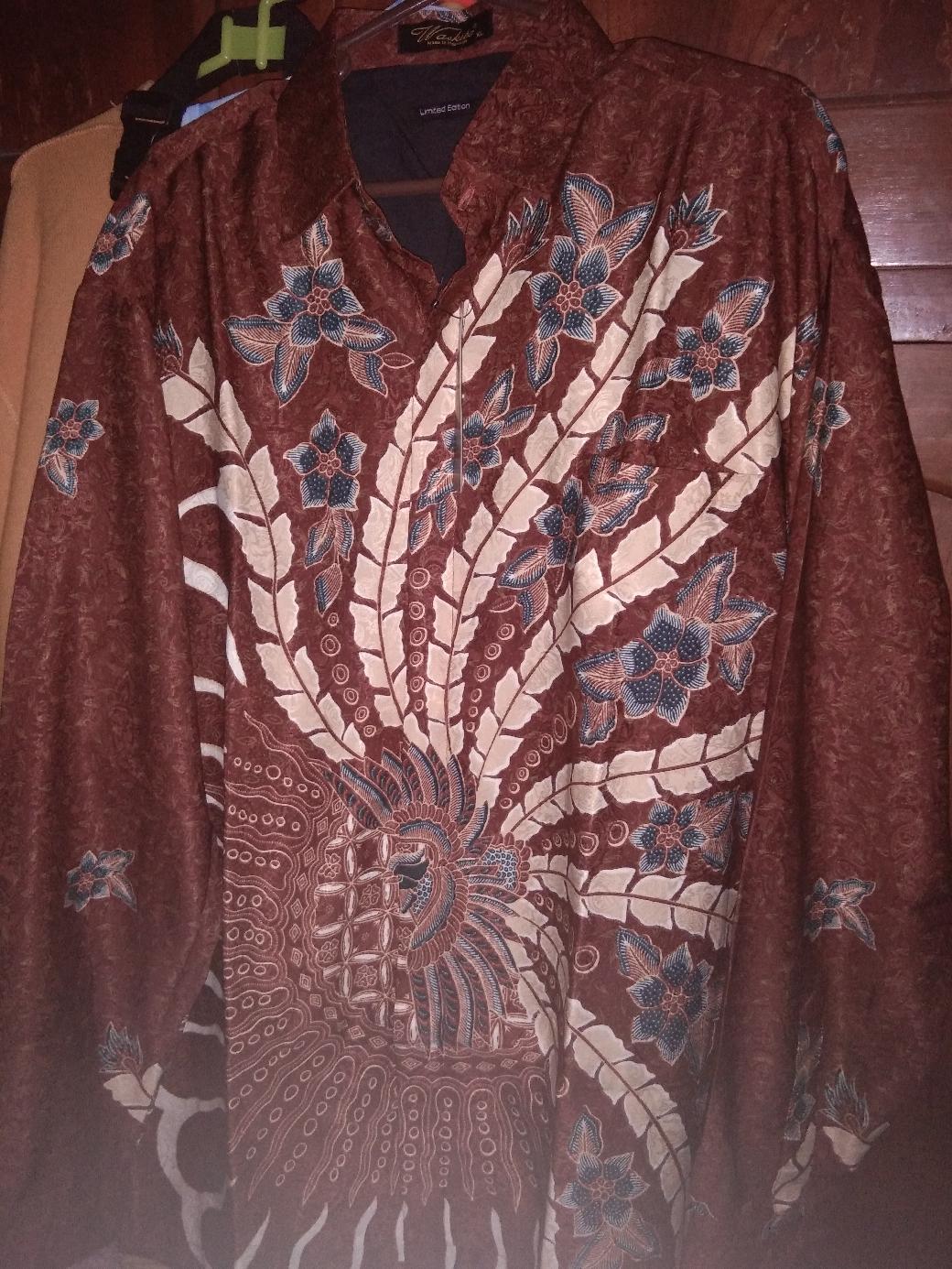 Waskito Kemeja Batik Semi Sutera Kb Le 2583c  - Brown (coklat)