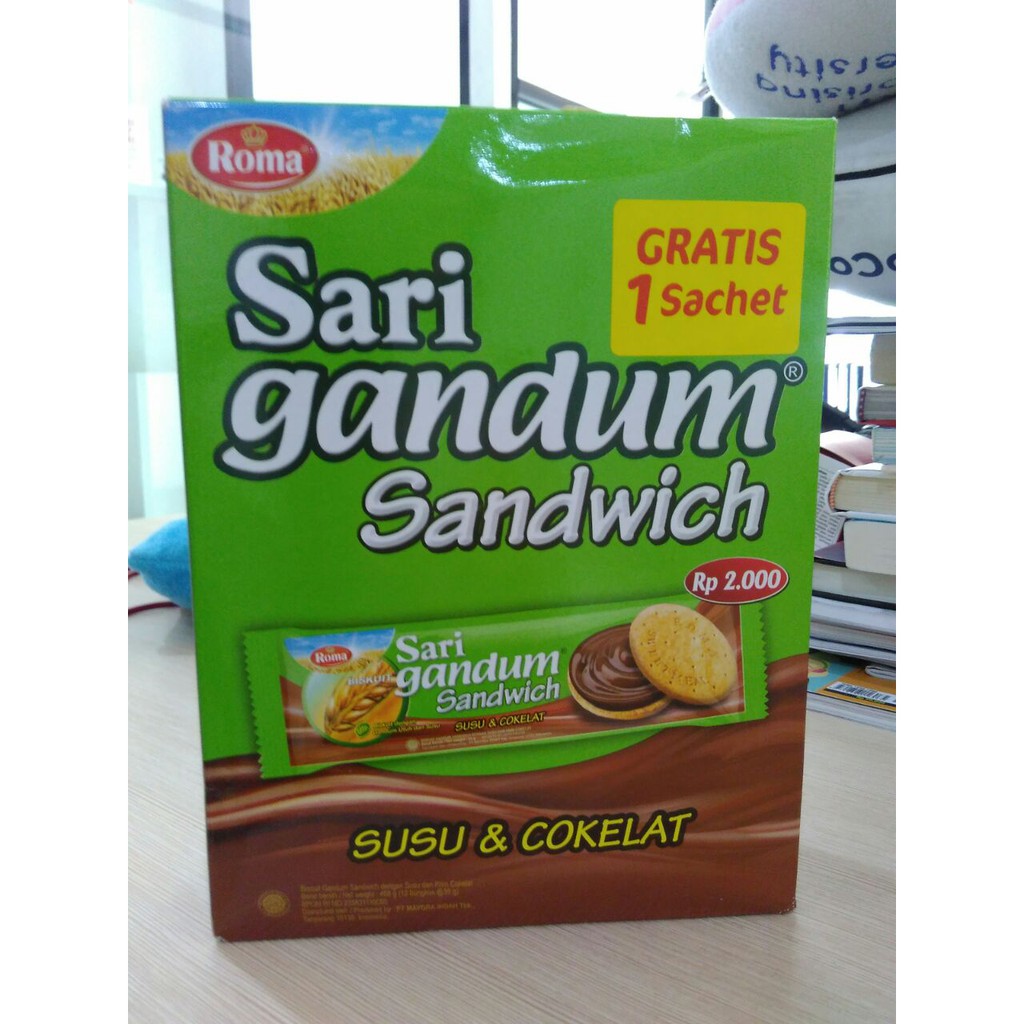 

Roma Sari Gandum Sandwich Coklat