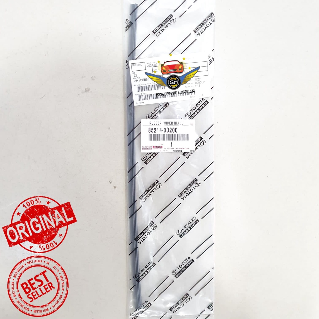 Karet Wiper Depan Kiri - Karet Rubber Depan Kiri Toyota Sienta 14inch