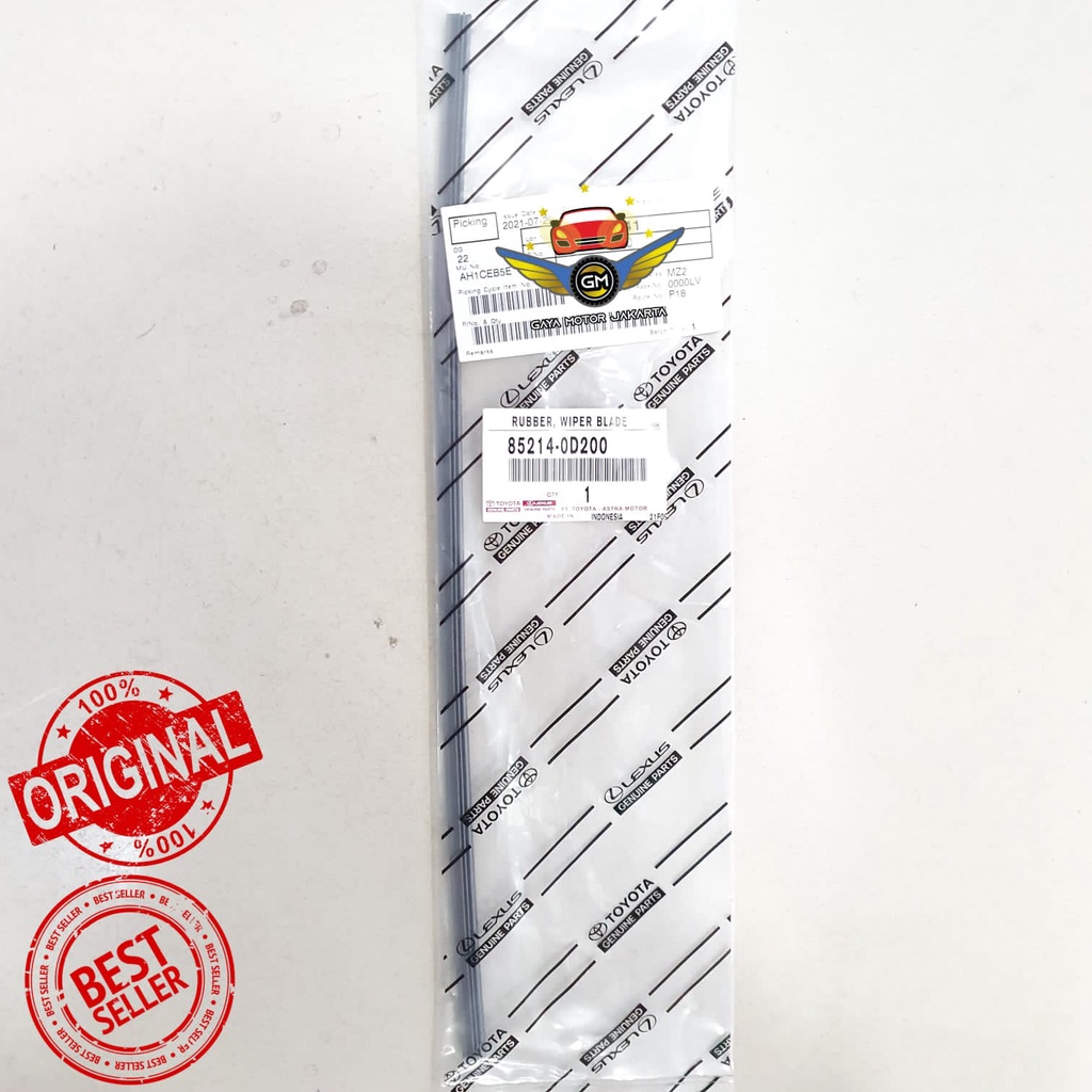 Karet Wiper Depan Kiri - Karet Rubber Depan Kiri Toyota Sienta 14inch