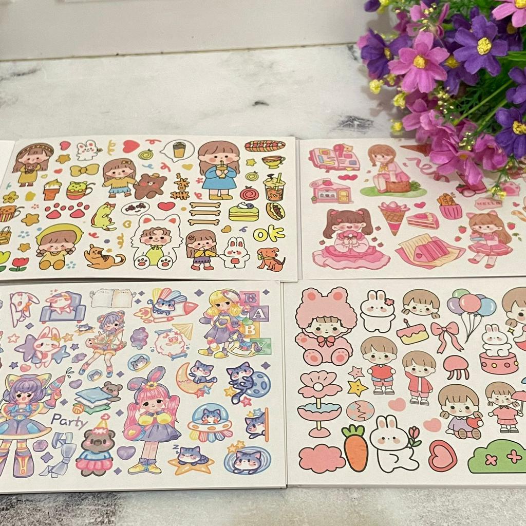 Buku Stiker KL-43 Ukuran Besar Cute Lucu / Buku Senmu Sticker Termurah Stationary Kekinian Edisi Spesial Unik Favorit Anak bisa Grosir dan COD