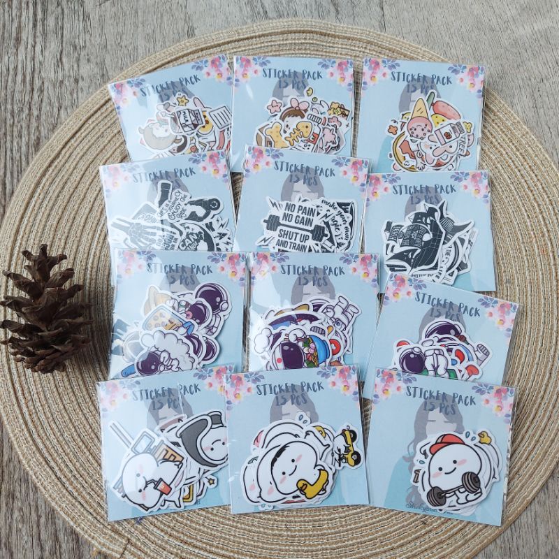 

15pcs Mini Sticker Pack Jurnaling / Bujo