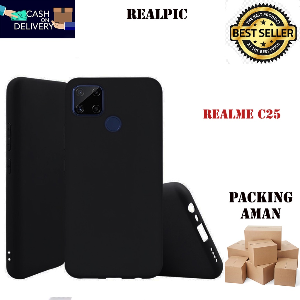 Casing Realme C25 SoftCase Black Matte