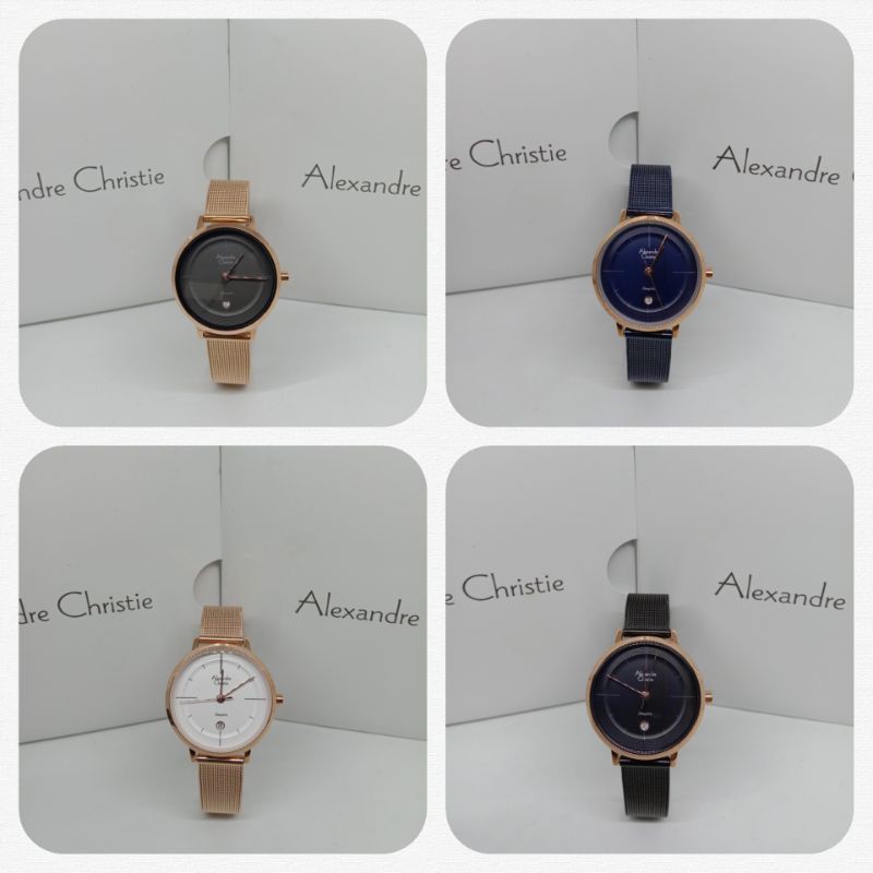 Jam Tangan Wanita Alexandre Christie 8627 AC8627 AC 8627 Tali Pasir