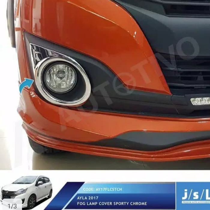 Ring Cover Foglamp Chrome Daihatsu New Ayla 2017 up
