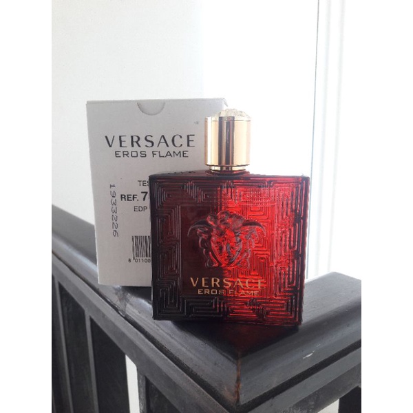 Preloved Parfum 99.9% Versace Eros Flame EDP  - Tester Original 100ml Batch 2019