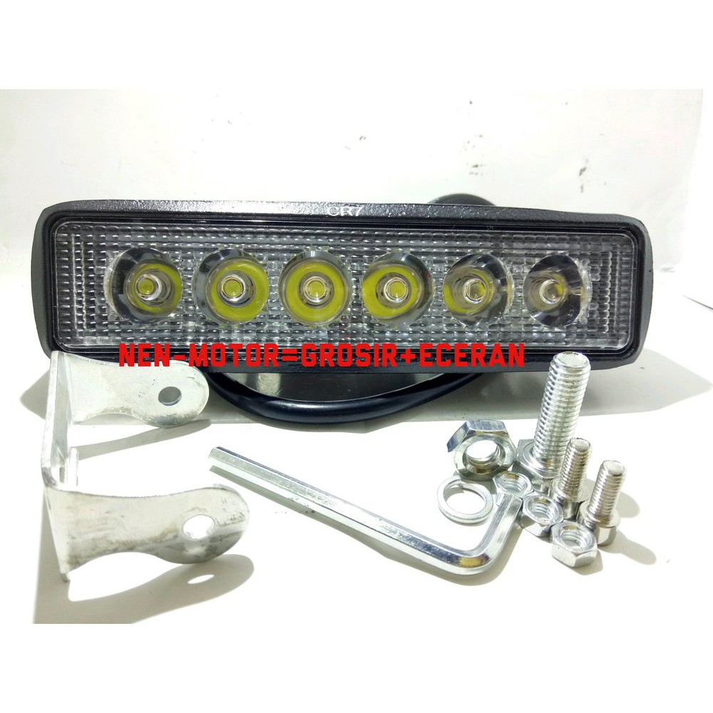 Lampu Led Tembak Sorot Mobil Motor Cwl 18 wat 12vol 1 Bar Lampu Led Tembak Offroad Drl mobil motor w