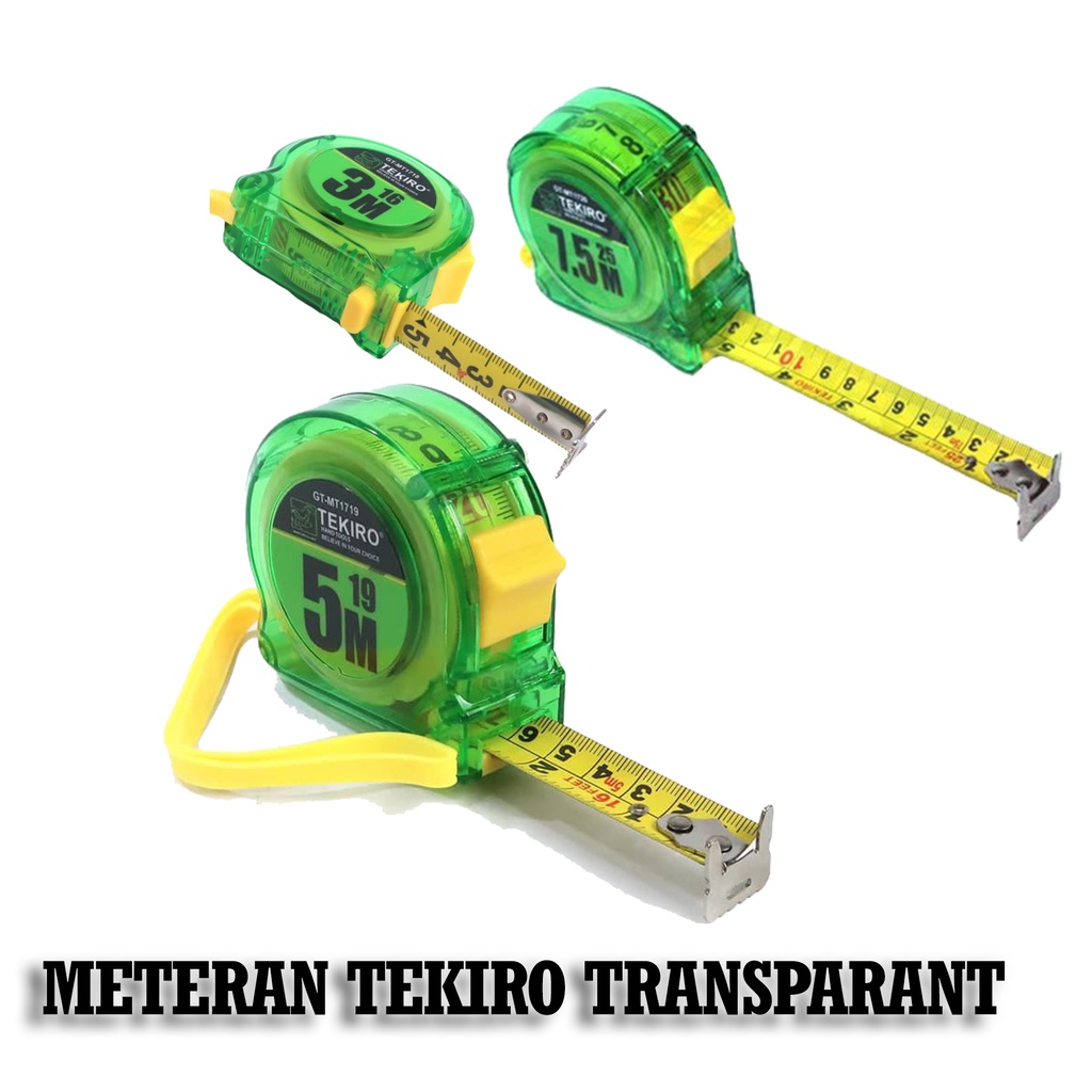 METERAN TEKIRO TRANSPARAN 3 METER / 5 METER / 7.5 METER / 10 METER