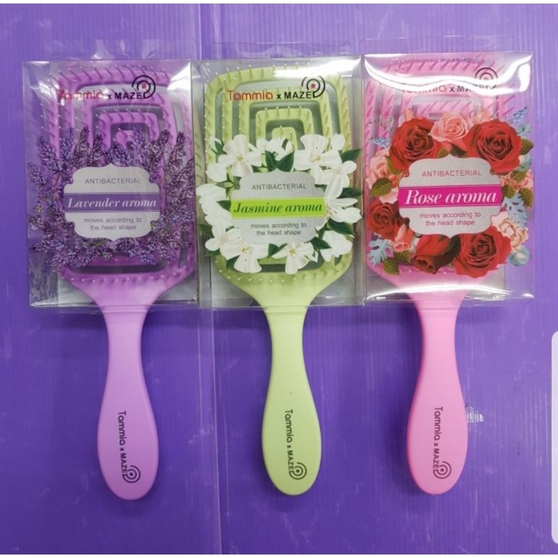 Tammia x Maze Wonder Flex Antibacterial sisir detangler with Aroma