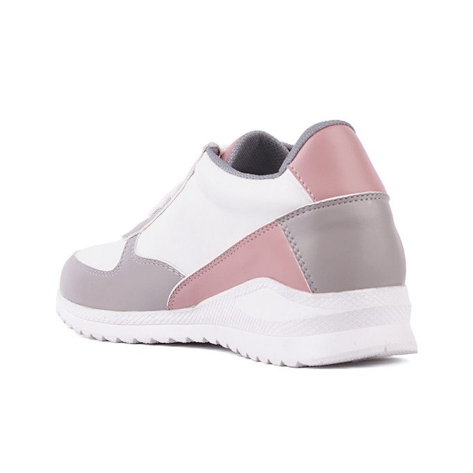 Lexa Peach Grey | Sepatu Sneakers Ori Simple Wanita Cewek Women Snikers Footwear | FORIND x Favshoes