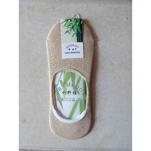 KAOS KAKI ENGKLE KAOS KAKI INVISIBLE KAOS KAKI PENDEK/HIDDEN SOCKS (pendek setumit)-Krem