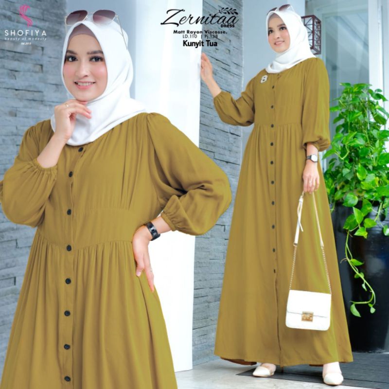 [READY] EVITA • ZERNITA BY SHOFIYA BAJU MUSLIM WANITA BUSUI LD 110