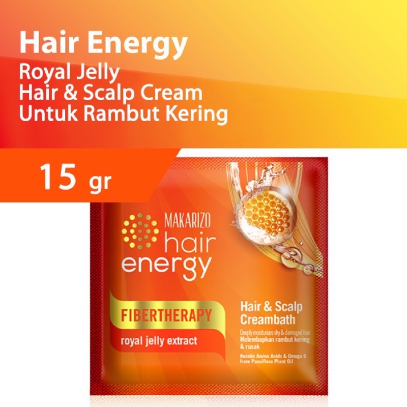 Makarizo Hair Energy Creambath/ Masker Rambut Sachet