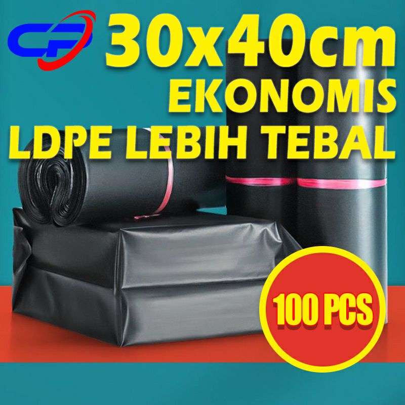 

plastik packing polymailer LDPE size 30x40 cm isi 100