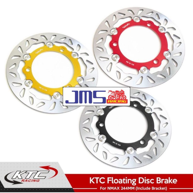 piringan cakram disc brake ktc racing original plus breket cnc 244mm nmax old nmax new