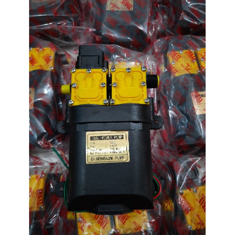 Dinamo sprayer pompa air cuci motor mobil ac steam pompa air dc 12 v double pump