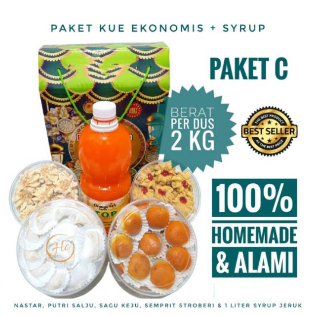 

Paket Kue + Sirup / Parcel Kue + Sirup / Parcel Kue / Parcel Lebaran/ Hampers / Hampers Lebaran