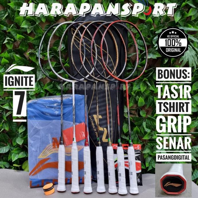 RAKET BADMINTON LINING IGNITE 7 / IGNITE7 ORIGINAL 100%