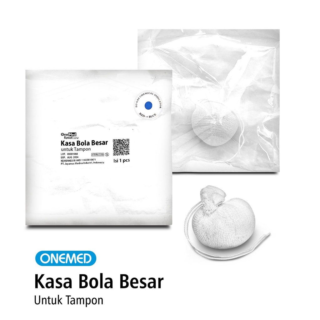 Kasa Bola Besar Steril Untuk Tampon OneMed Isi 1 Pcs