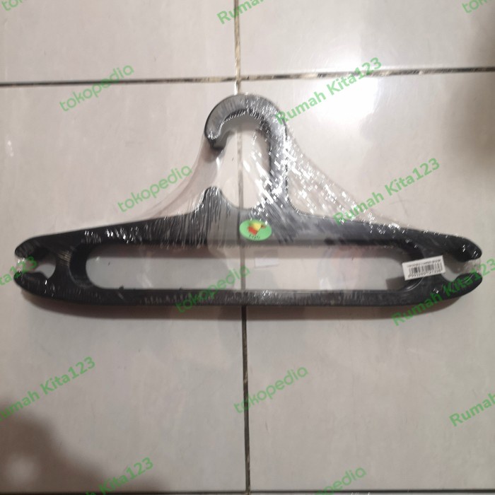 GANTUNGAN BAJU EAGLE PLASTIK 12 PCS/HANGER BAJU/GANTUNGAN BAJU HITAM