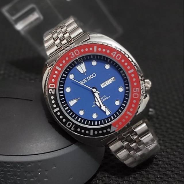 BEST SELLER - JAM TANGAN PRIA SPORTY SEIKO RANTAI STEEL TANGGAL HARI AKTIF
