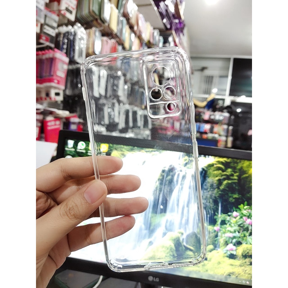 Soft Case Clear HD with Protector Camera Vivo V21 6.44 inchi TPU Silicon Transparan