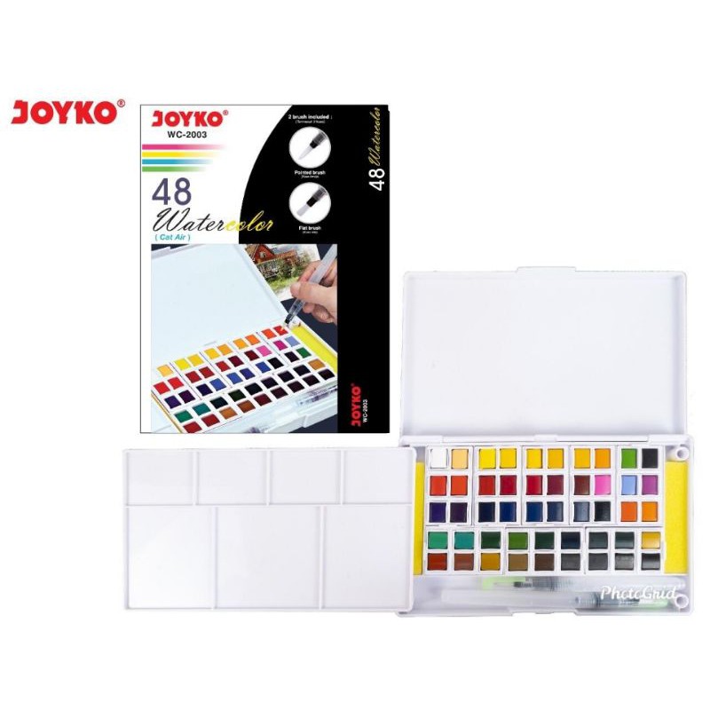 Joyko Watercolor Cat air 48 warna WC 2003 | Shopee Indonesia