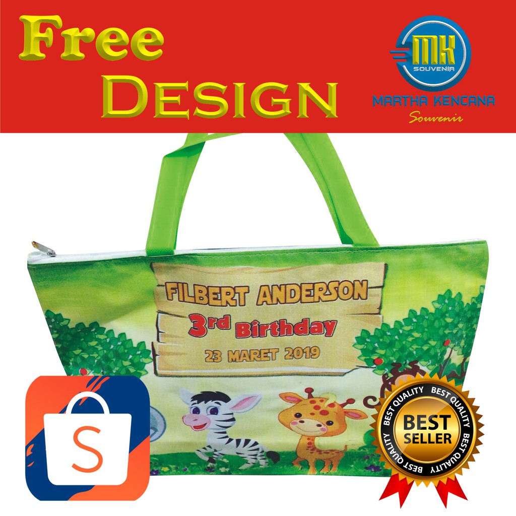 

Tas Souvenir Ulang Tahun Model Trapesium Tema Kartun Lucu design Suka suka