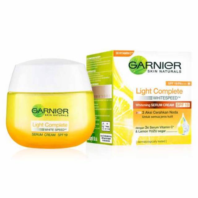 Garnier Light Complete White Speed Yuzu Whitening Serum Cream SPF 19 50ml